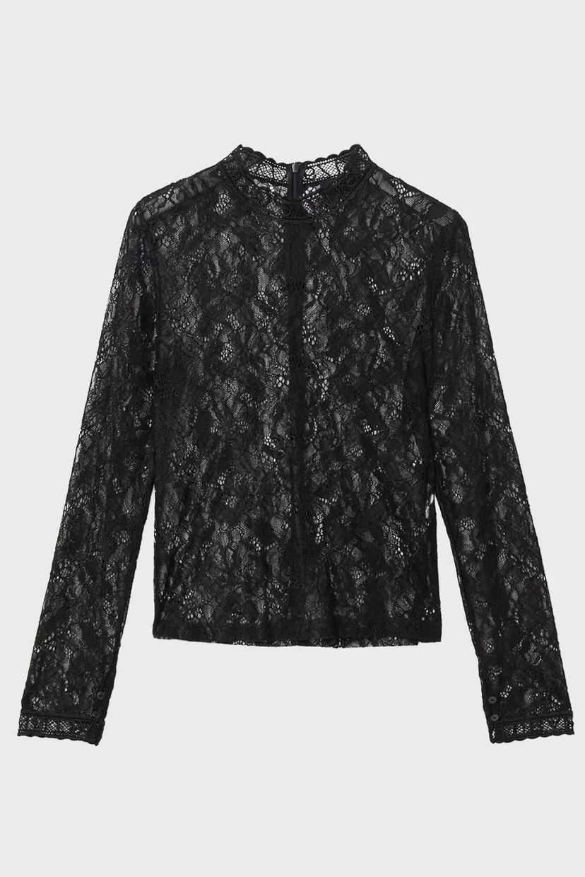 Женский черный топ ARIA LACE 4