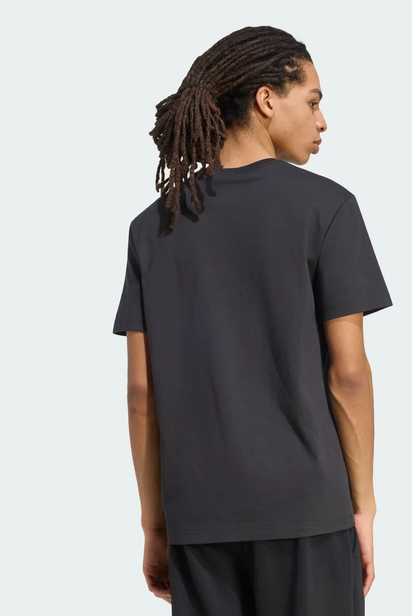 Мужская черная футболка ADIDAS KIT SMALL LOGO 3