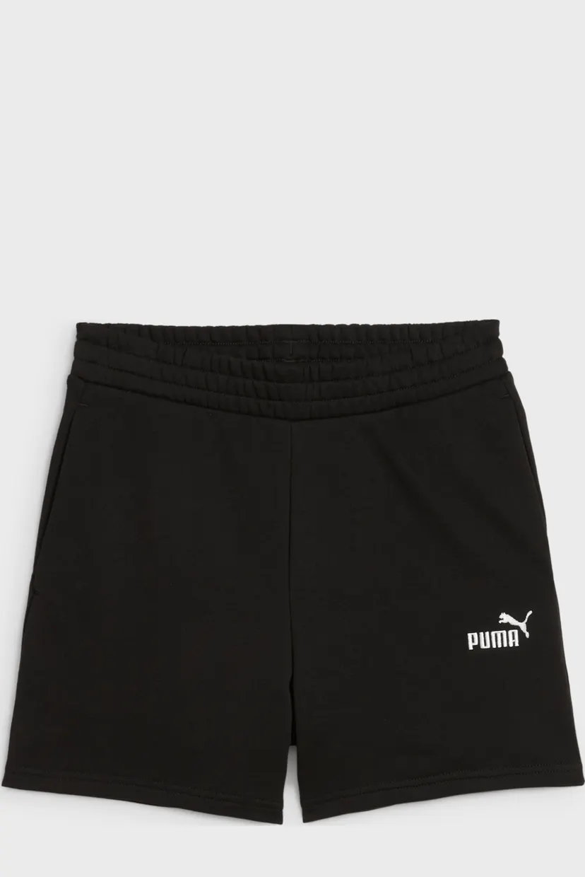 Женские черные шорты Essentials Small No. 1 Logo 5'' High-Waist Shorts Women 4