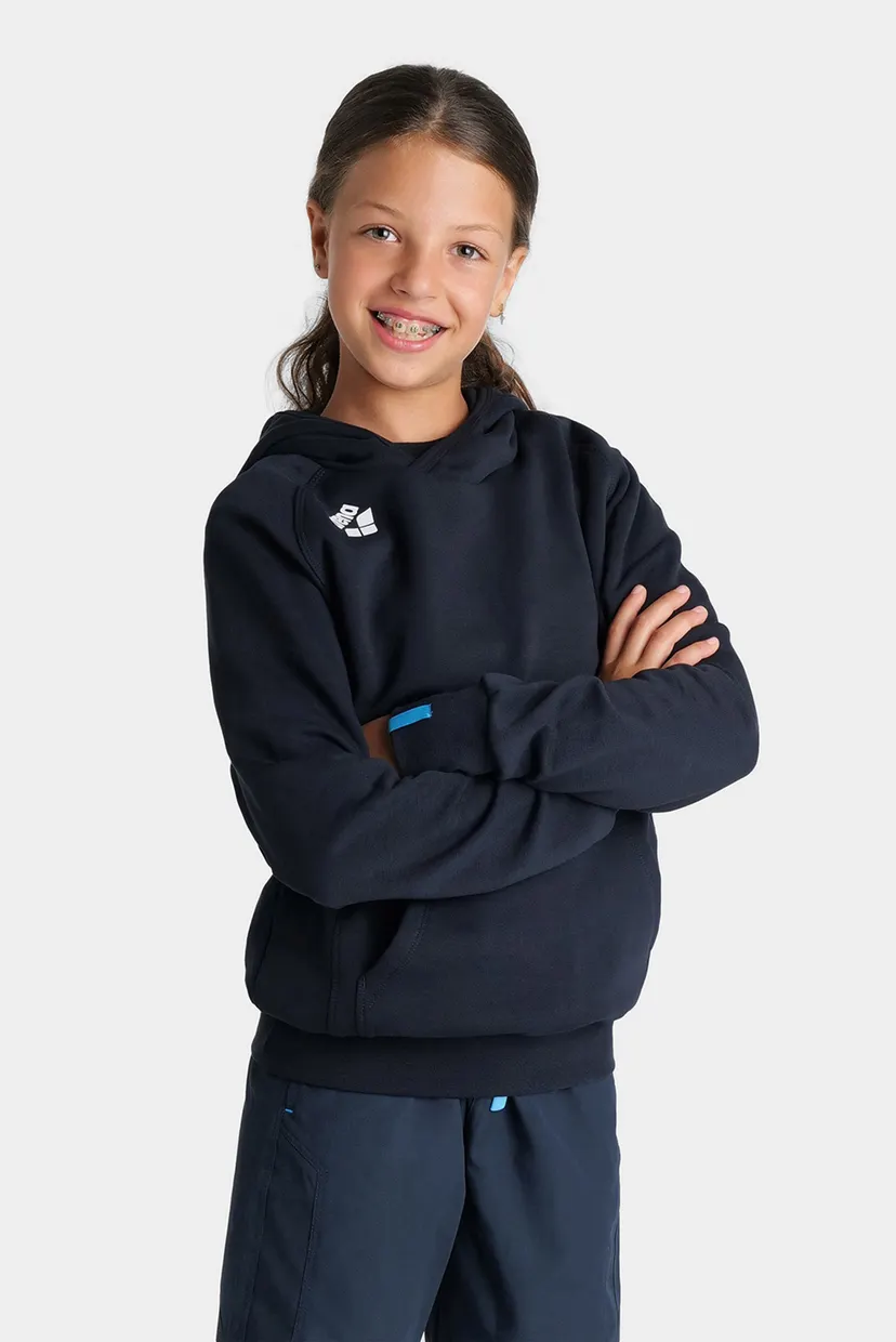 Детское темно-синее худи TEAM HOODED SWEAT PANEL 3