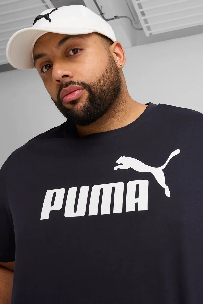 Чоловіча темно-синя футболка Essentials No. 1 Logo Tee Men 5