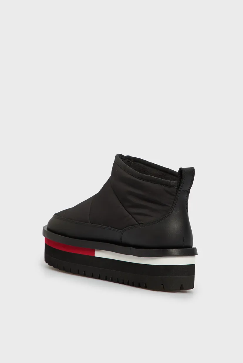 Жіночі чорні дутики TJW NYLON FLATFORM BOOT 5