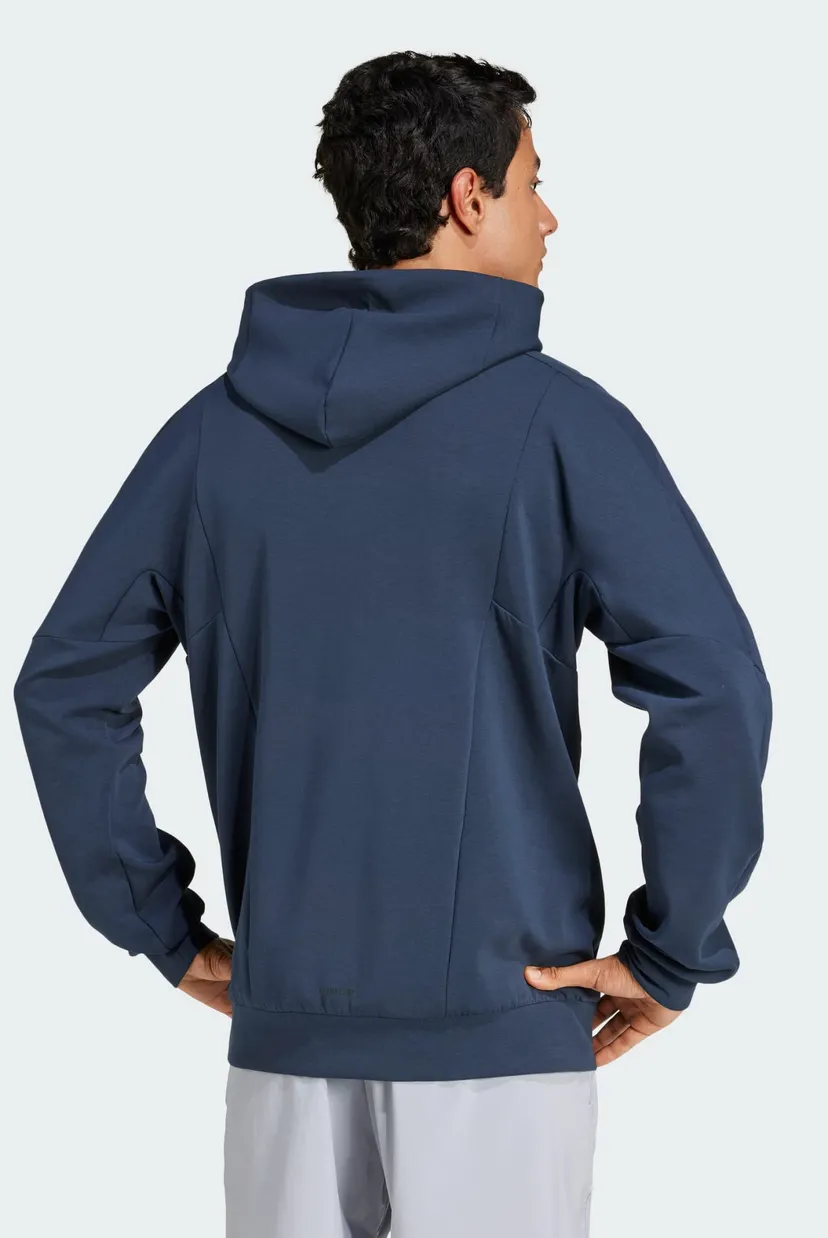 Мужское темно-синее худи Designed for Training Full-Zip 3
