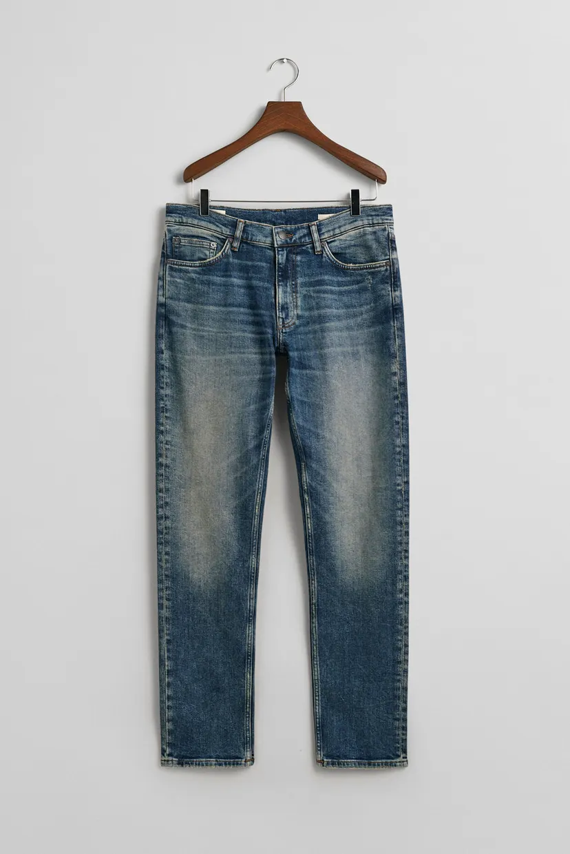 Чоловічі сині джинси SLIM VINTAGE WASH JEANS 7