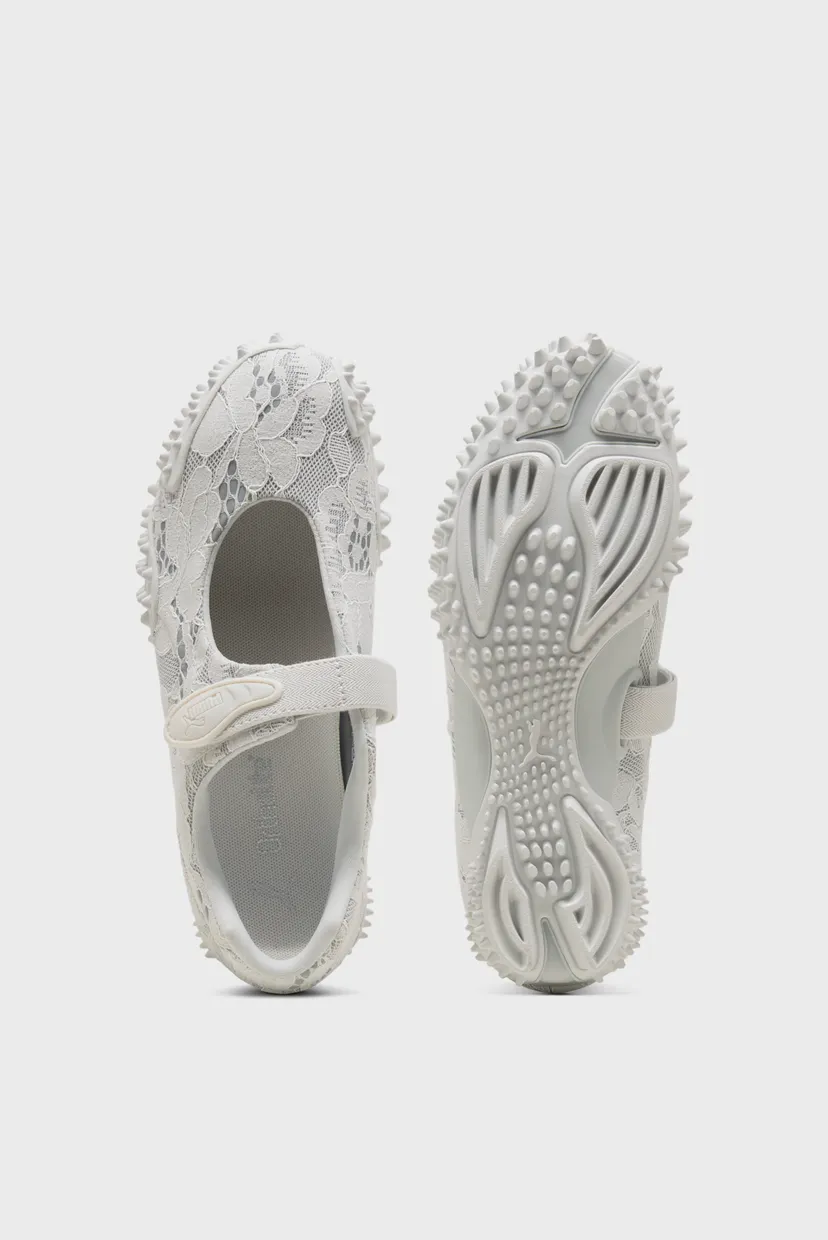 Світло-сірі балетки Mostro Fey Lace Sneakers Unisex 4