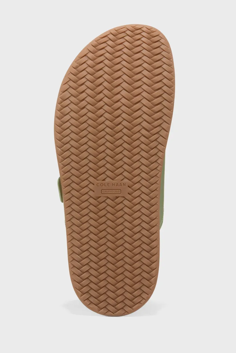 Женские зеленые кожаные слайдеры Marisol Footbed Sandal 6