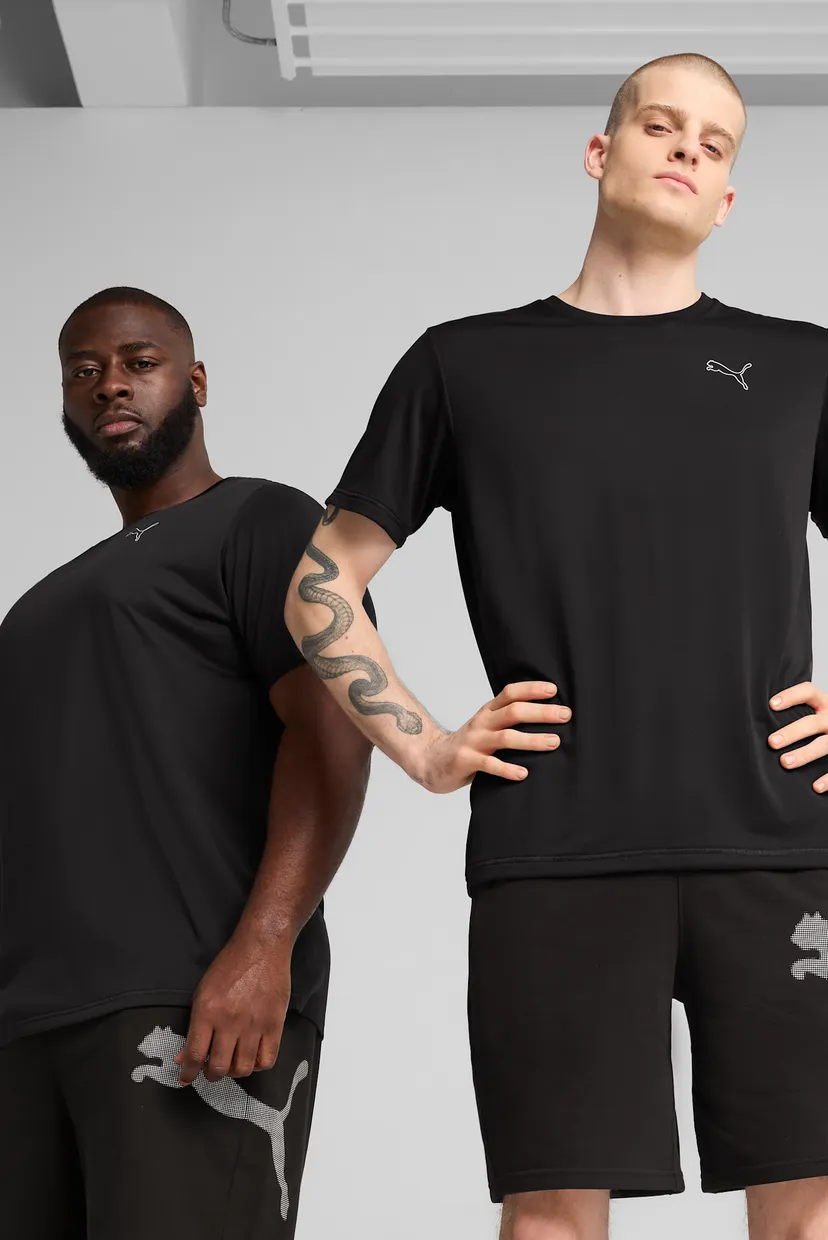 Мужская черная футболка MASS MERCHANT Tee Men PUMA 526797 — MD-Fashion