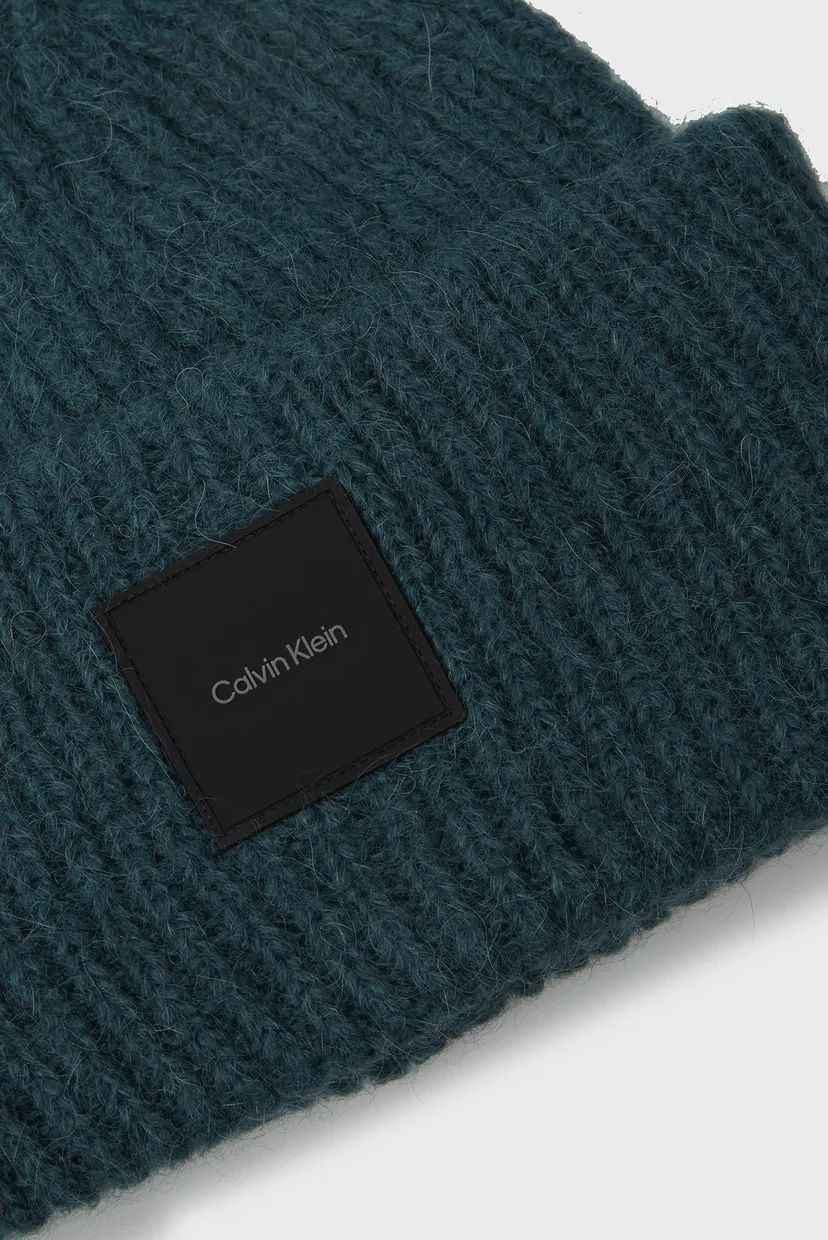 Чоловіча зелена вовняна шапка WOOL XL BEANIE 3