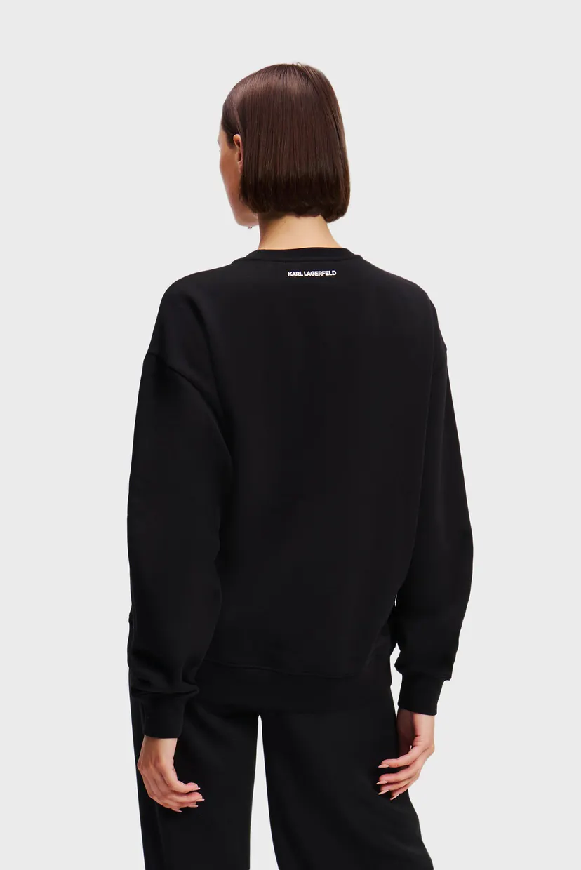 Жіночий чорний світшот HEARTS RS SWEATSHIRT 3
