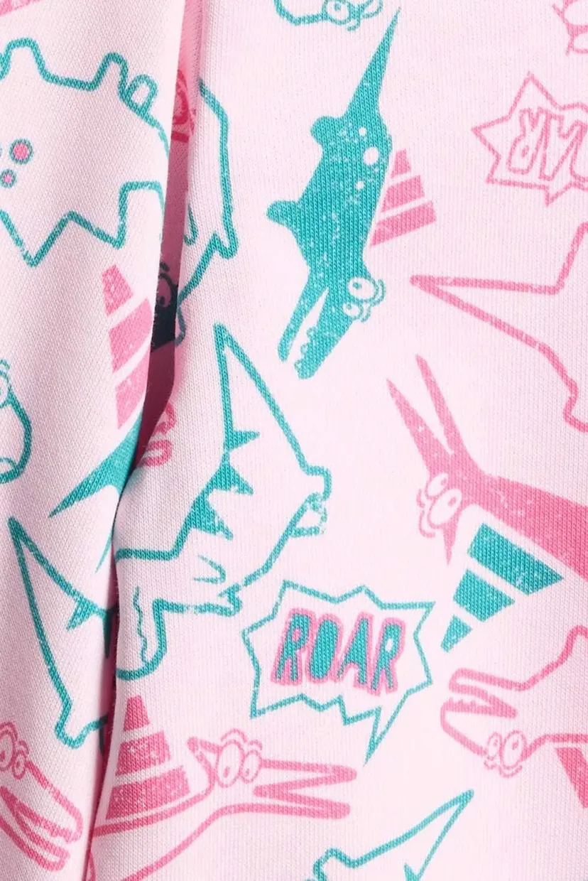 Детский пудровый спортивный костюм (свитшот, брюки) Seasonal Essentials Adiraptor French Terry Kids 6