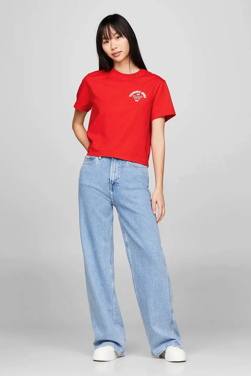 Женская красная футболка TJW BXY RETRO SPORT 2 TEE 3