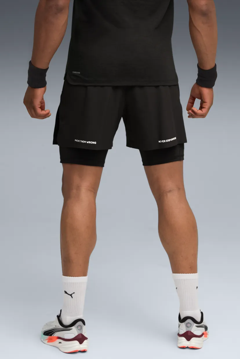 Чоловічі чорні шорти PUMA x HYROX 2in1 Training Shorts Men 3