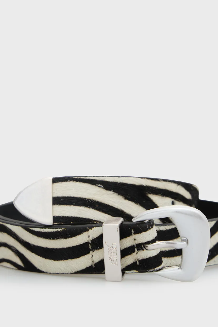 Жіночий шкіряний ремінь з візерунком ZEBRA COOL 3.0 BELT 3