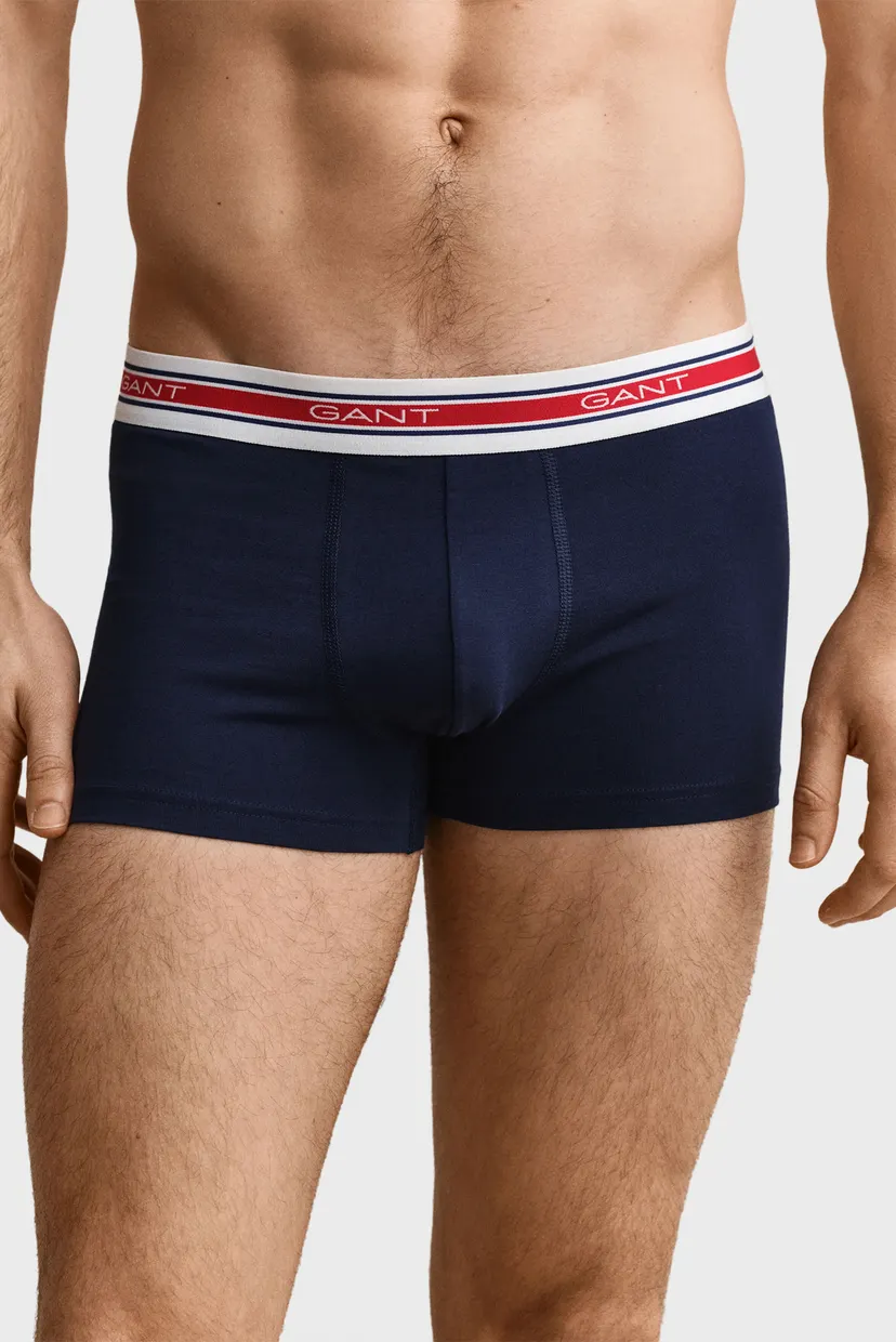 Чоловічі темно-сині боксери (3 шт) STRIPED WAISTBAND TRUNK 4