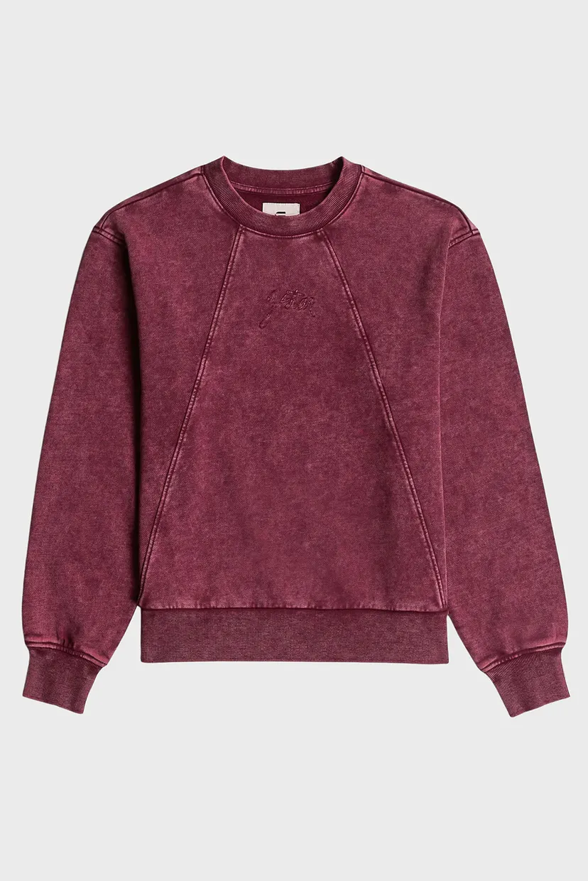 Жіночий бордовий світшот Washed 7