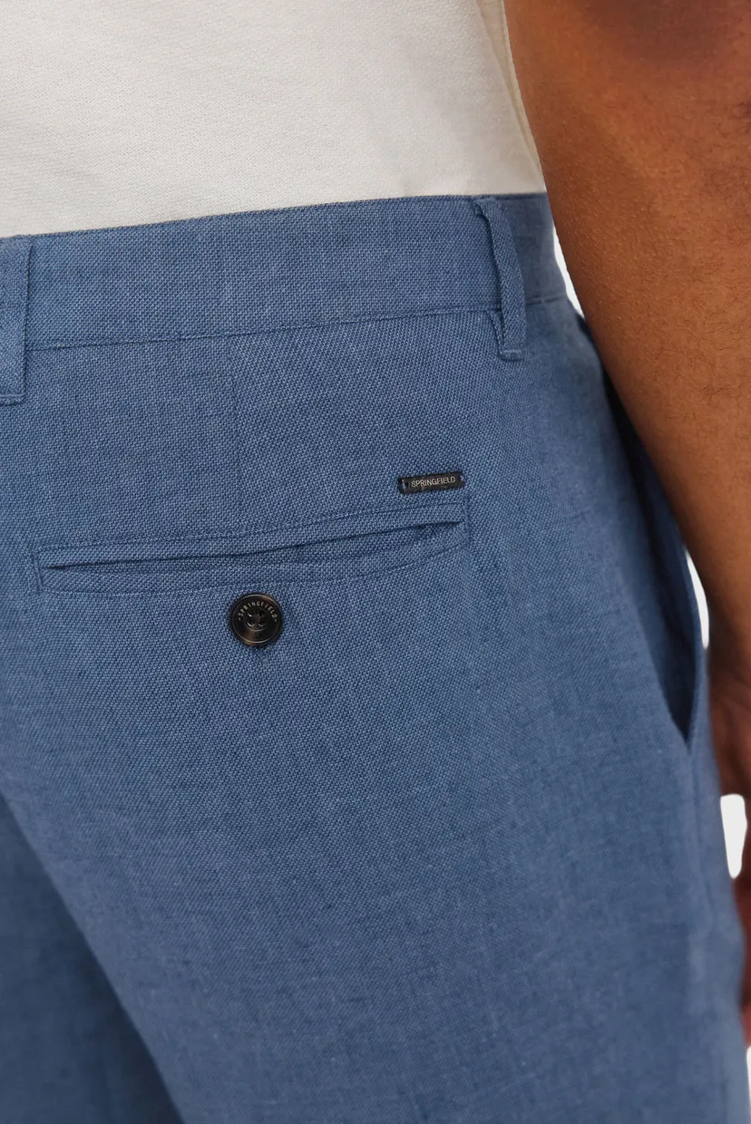 Мужские голубые брюки comfort slim fit 6