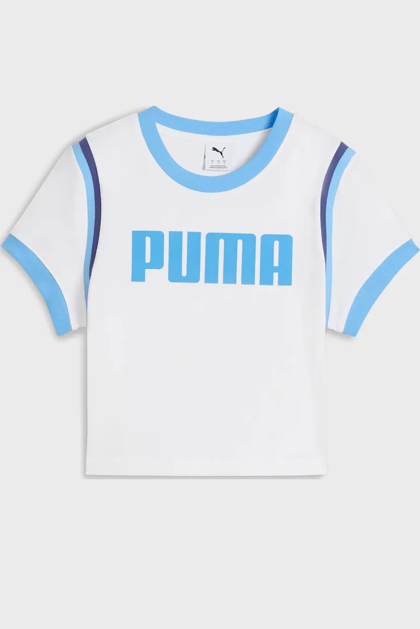 Жіноча біла футболка FUTURE.PUMA.ARCHIVE Graphic Baby Tee Women 6