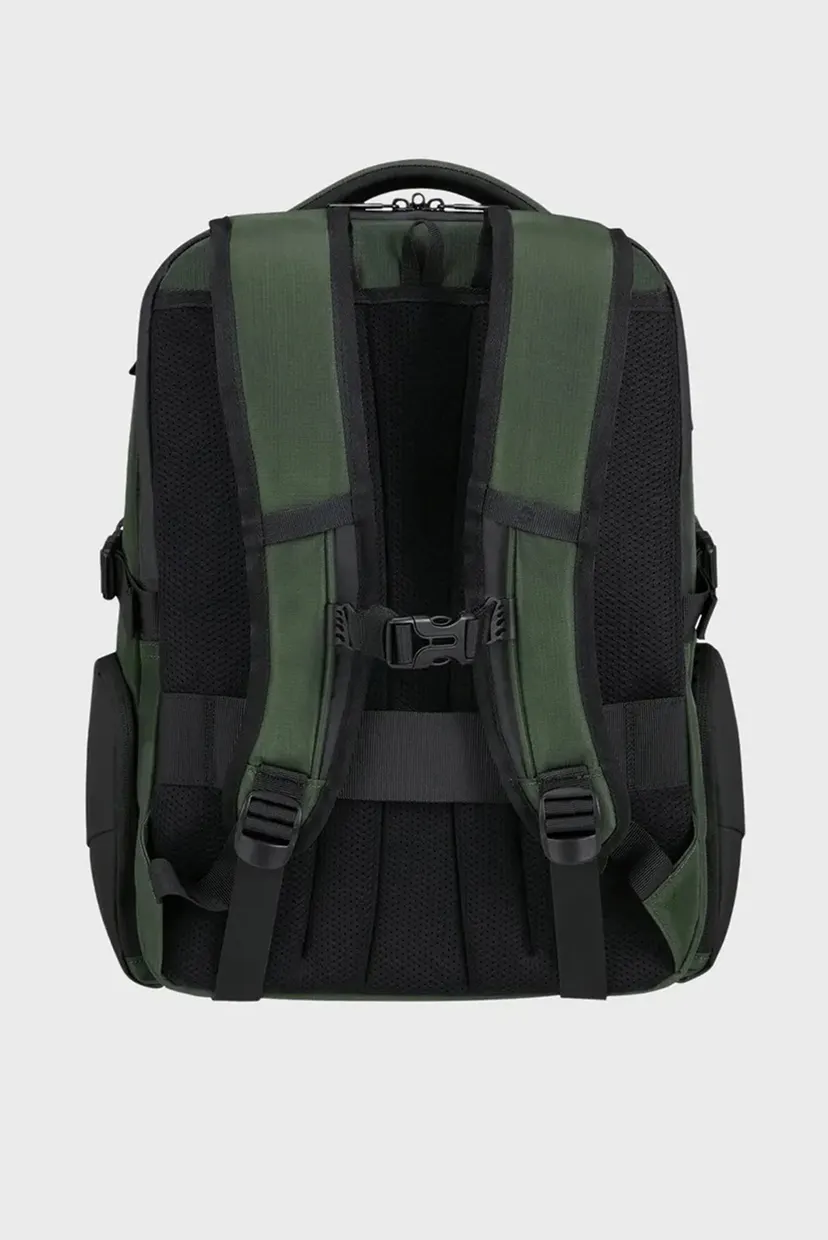Мужской зеленый рюкзак для ноутбука BIZ2GO GREEN/DARK GREEN 4