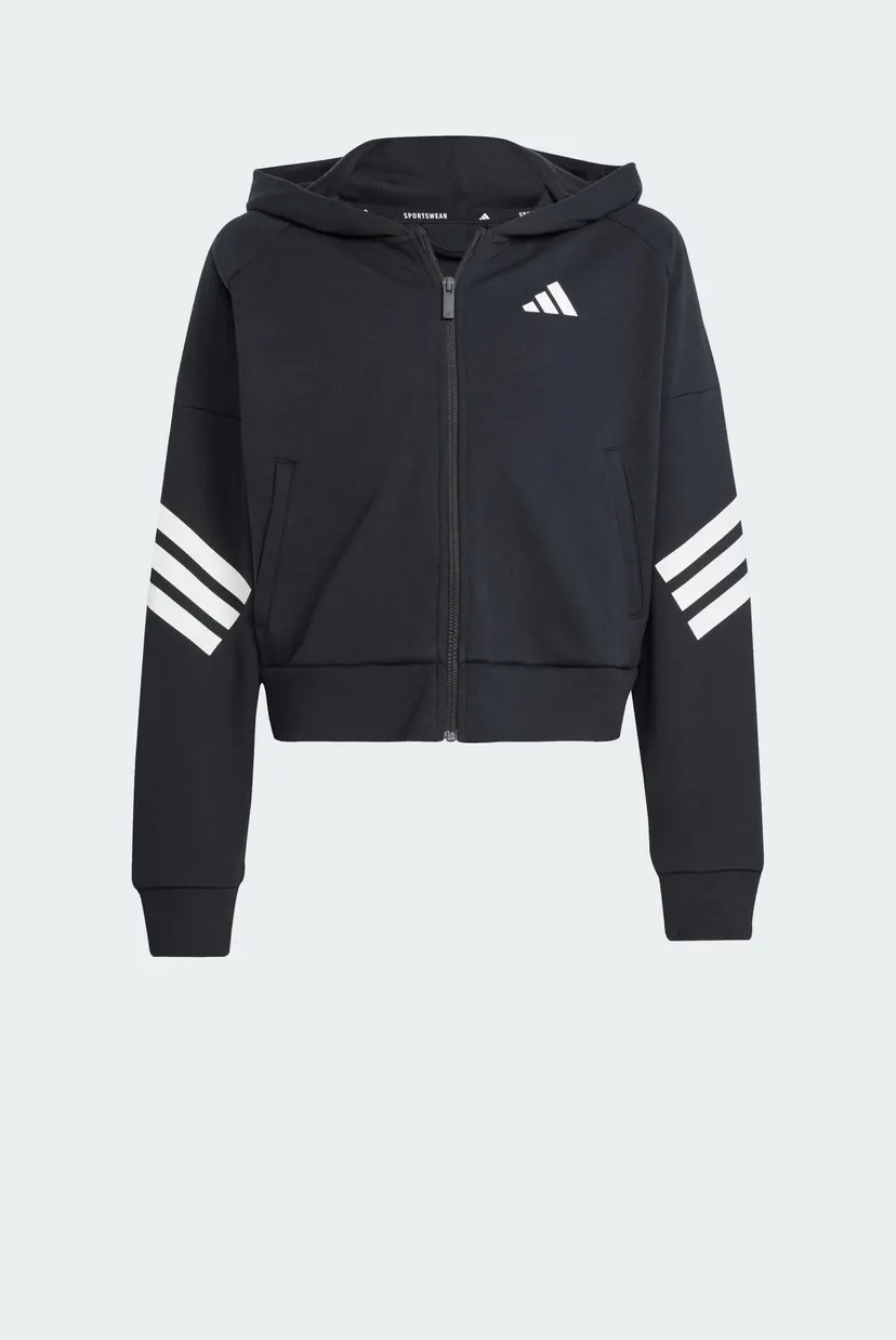 Детское черное худи Future Icons 3-Stripes Kids 6