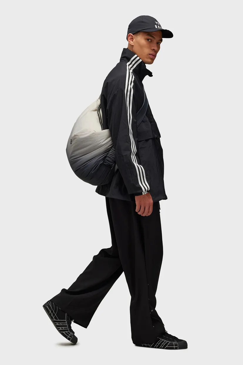 Чоловічий чорний анорак Y-3 3-Stripes Nylon Shell 1/2 Zip adidas