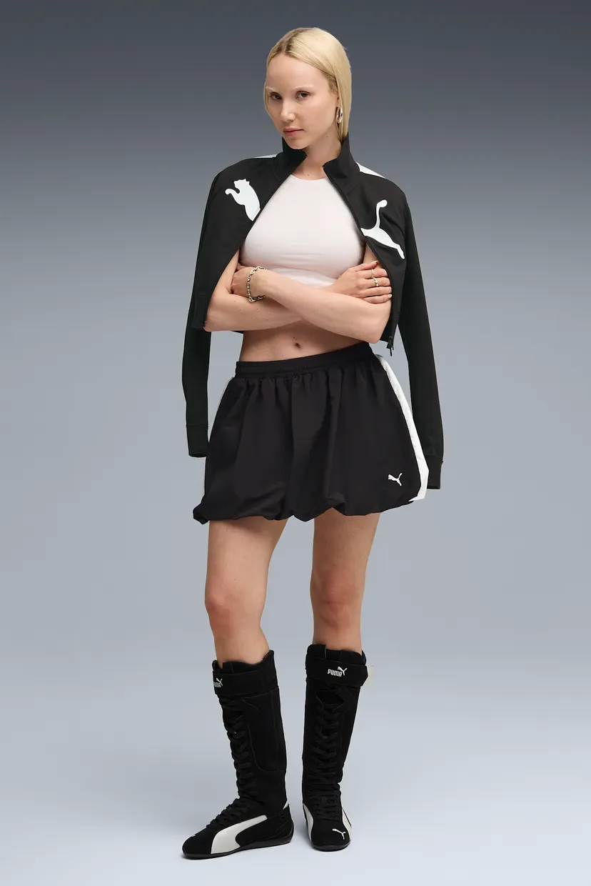 Женская черная юбка T7 Balloon Skirt Women 4