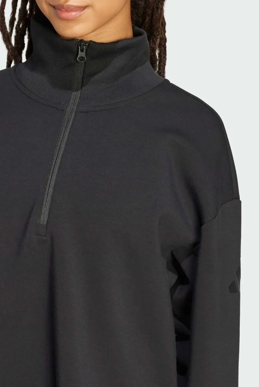 Жіноча чорна спортивна кофта ALL SZN Soft Lux Quarter-Zip 5