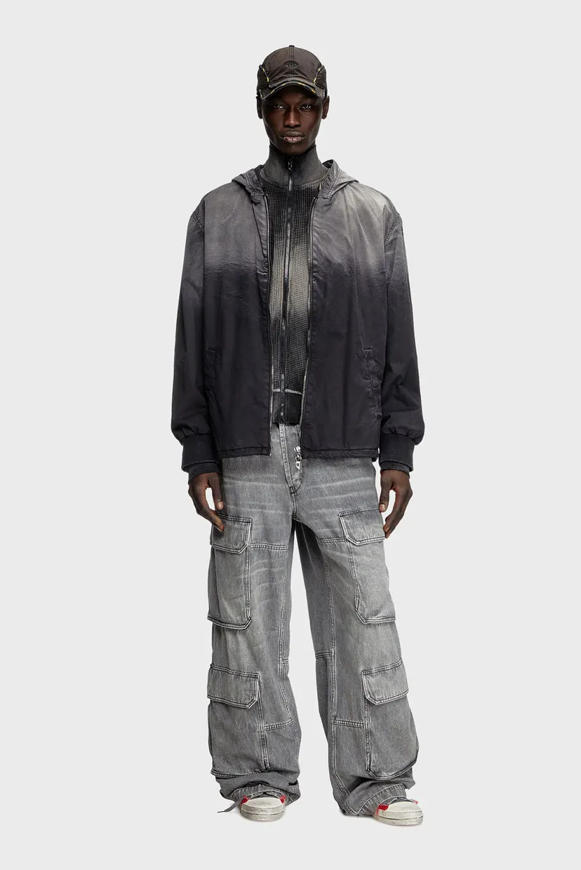 Мужская черная ветровка J-ADE GIACCA Diesel A17371 0SLBX — MD-Fashion
