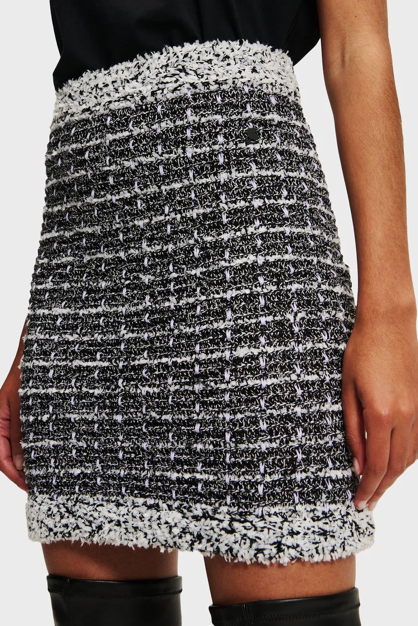 Жіноча твідова спідниця BOUCLE KNIT SKIRT 4