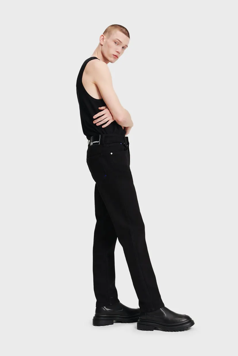 Мужские черные джинсы KLJ SLIM DENIM 3