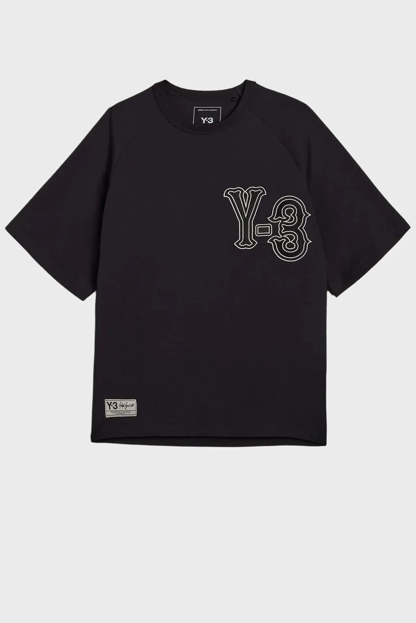 Чорна футболка Y-3 ELITE 5 GFX SHORT SLEEVE (унісекс) 7
