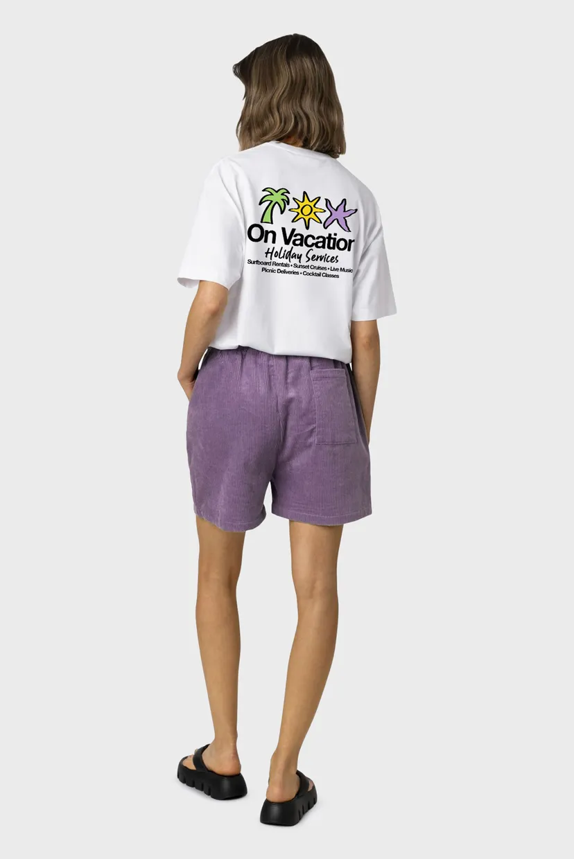 Фиолетовые вельветовые шорты Sun Corduroy (унисекс) 5