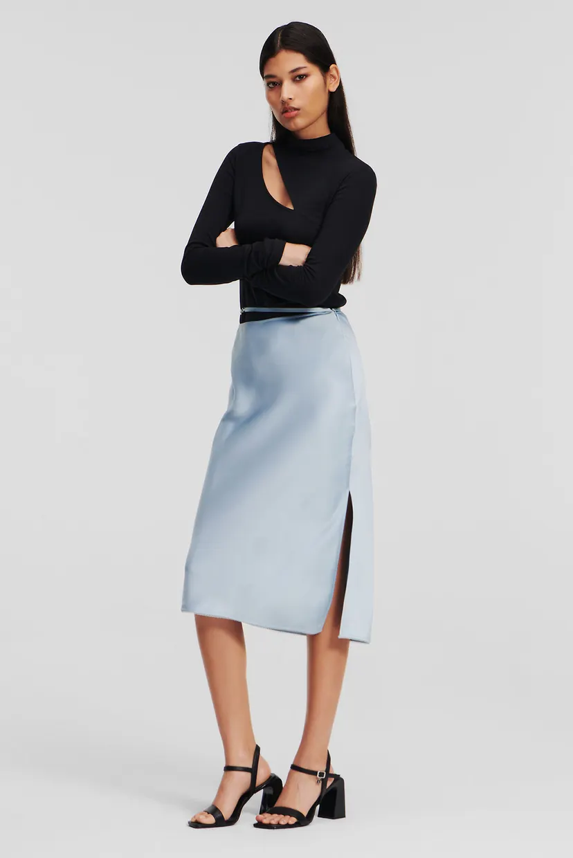 Женская голубая юбка KARL CHARM SOFT SKIRT 3