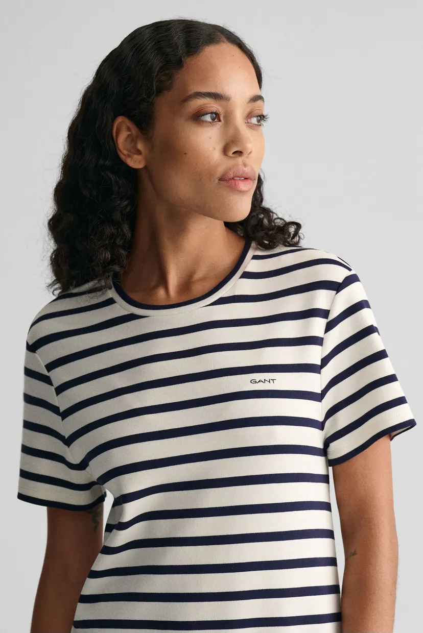 Женское белое платье в полоску STRIPED SS 5