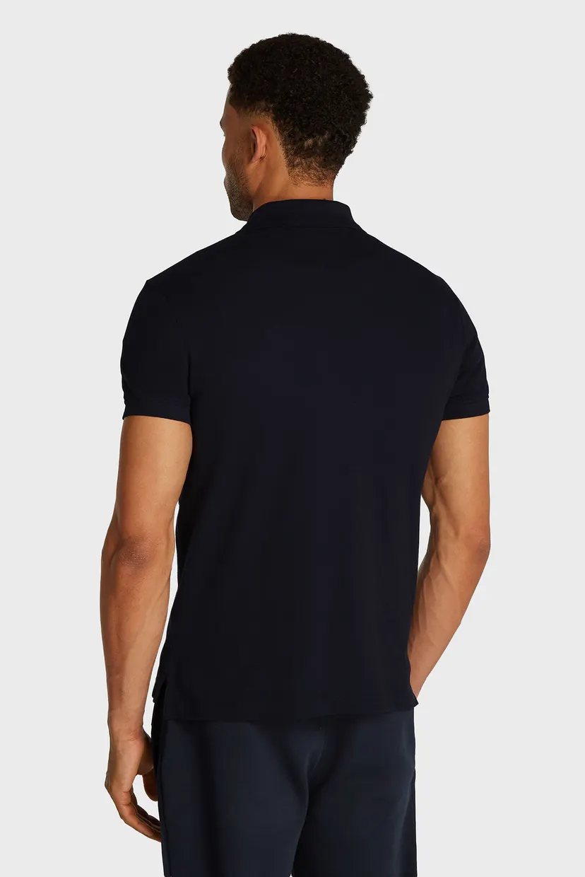 Мужское темно-синее поло GLOBAL STRIPE BLOCKING REG POLO 3
