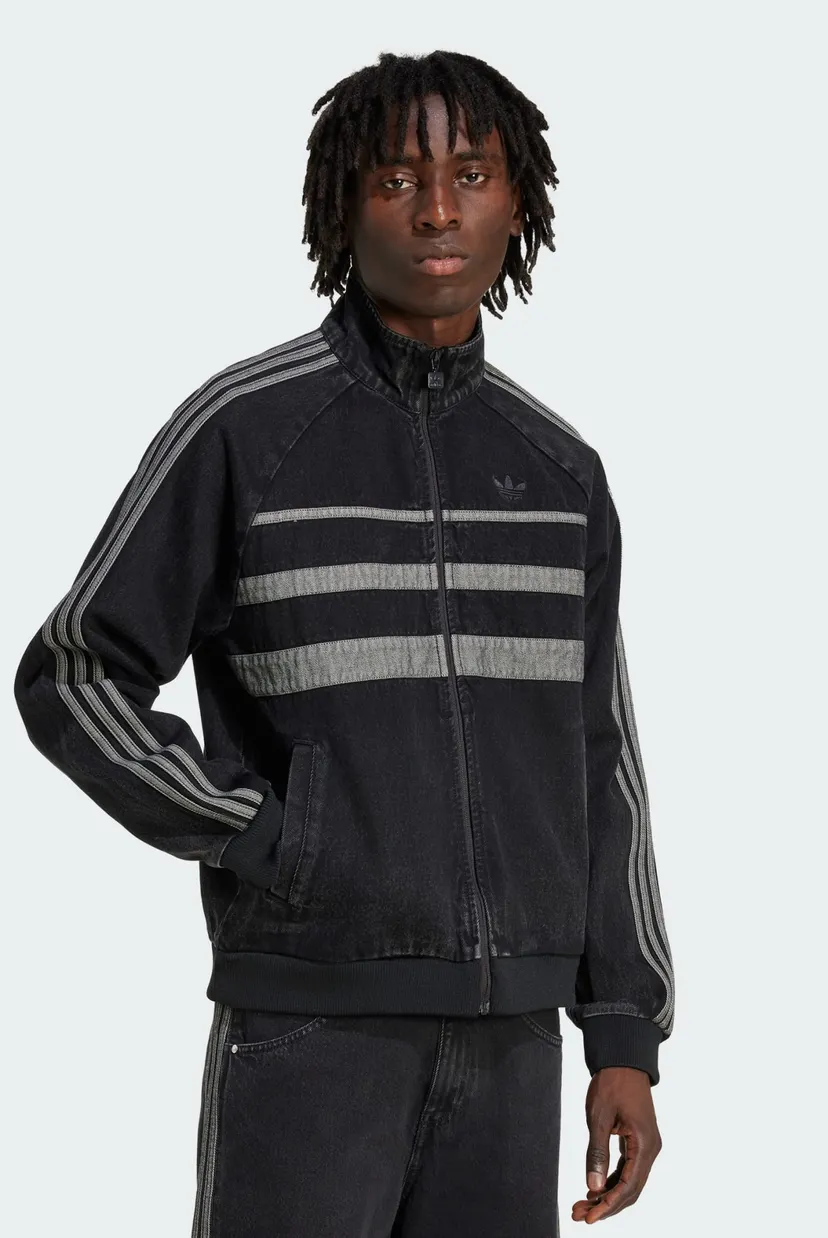Чоловіча чорна джинсова куртка adidas Adicolor First Black adidas