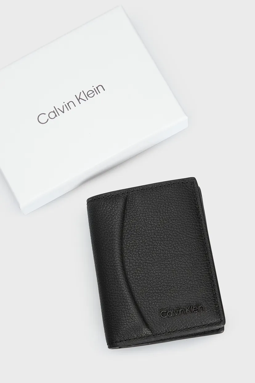 Чоловічий чорний шкіряний гаманець MINIMAL FOCUS BIFOLD 7CC W COIN 5