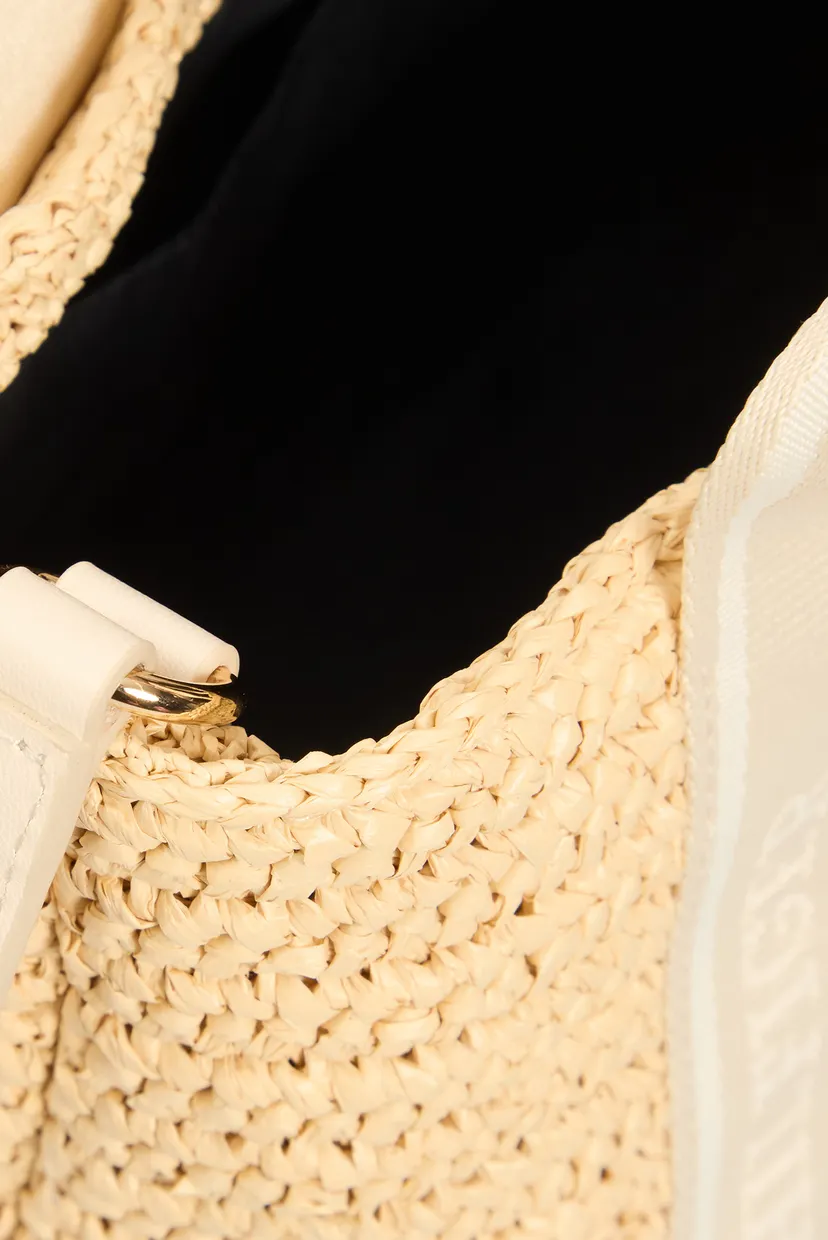 Жіноча бежева сумка TH SPRING LOGO MINI TOTE 5