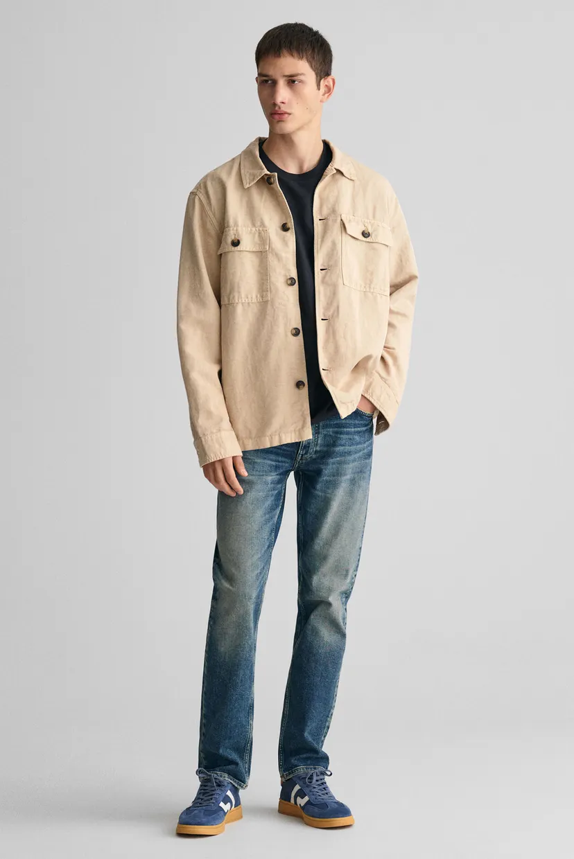 Чоловічі сині джинси SLIM VINTAGE WASH JEANS 4