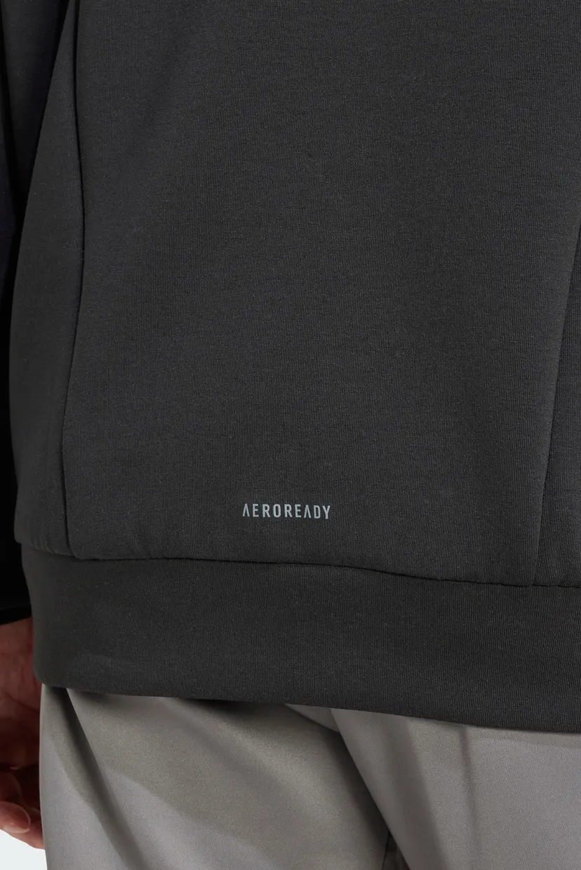 Мужское черное худи Designed for Training Full-Zip 4