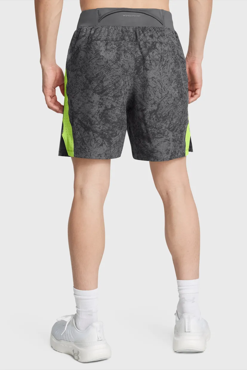 Мужские серые шорты UA LAUNCH PRO 7'' PRINTED SHORTS 3