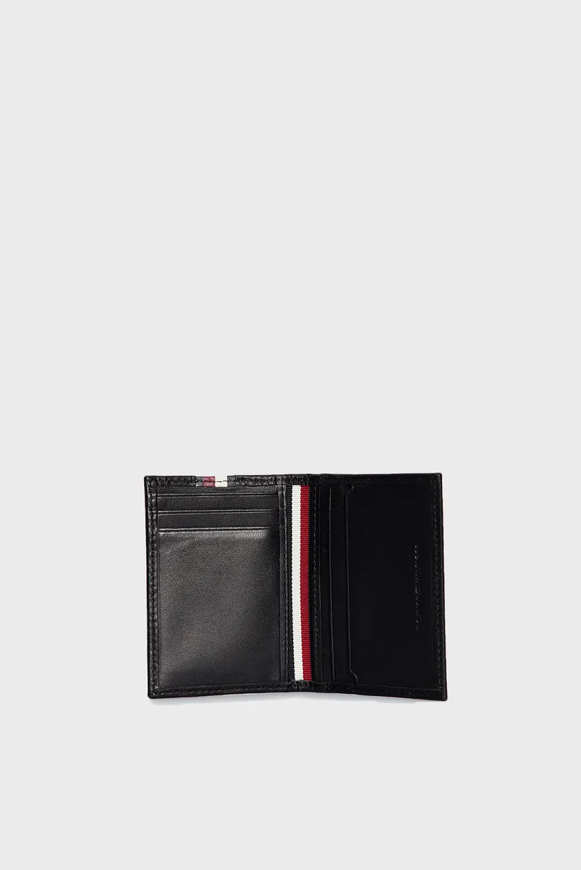 Чоловічий чорний шкіряний кардхолдер TH CORP LEATHER BIFOLD 5