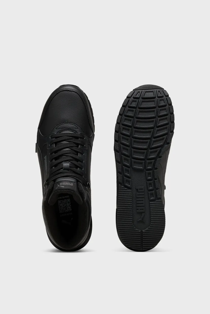 Черные хайтопы ST Runner Mid-Cut Sneakers 4