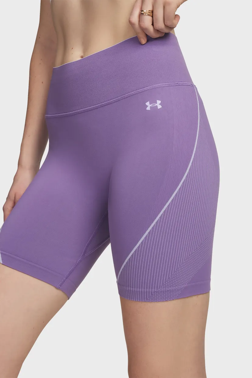 Жіночі бузкові велосипедки UA Vanish Seamless Short-PPL 4