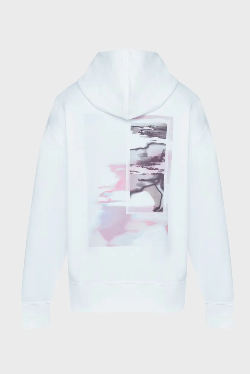 Мужское белое худи DIFFUSED GRAPHIC HOODIE 7