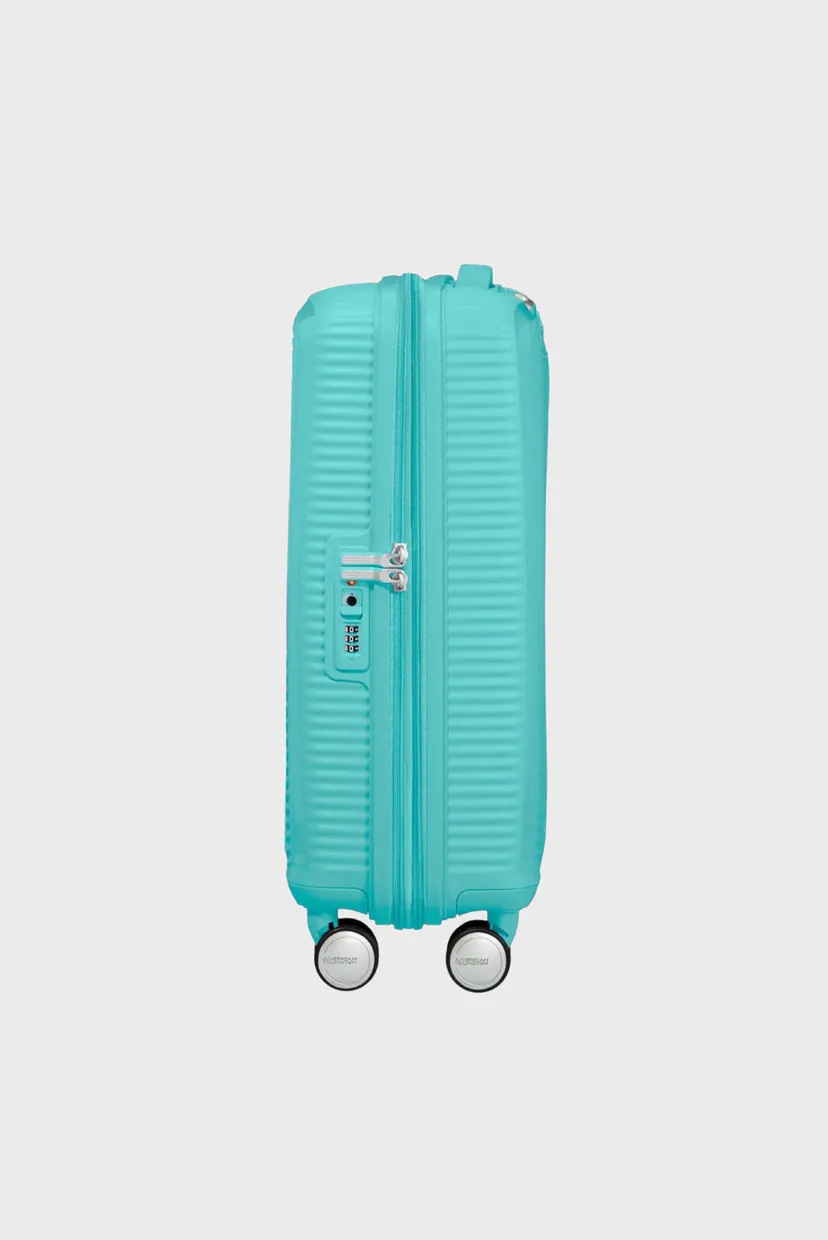 Бирюзовый чемодан 55 см SOUNDBOX AQUA BLUE 4