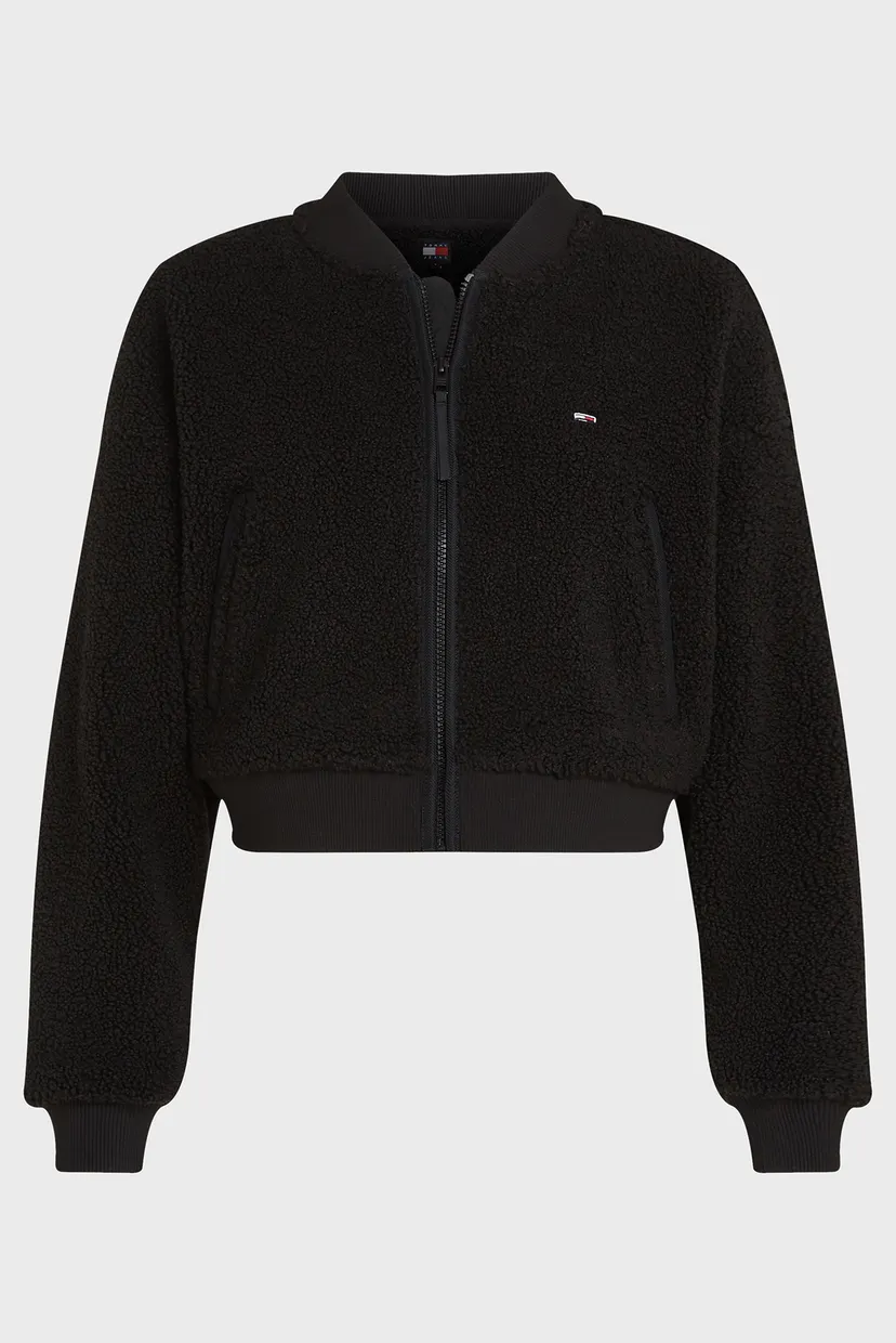 Жіноча чорна спортивна кофта TJW TEDDY ZIP THRU 5