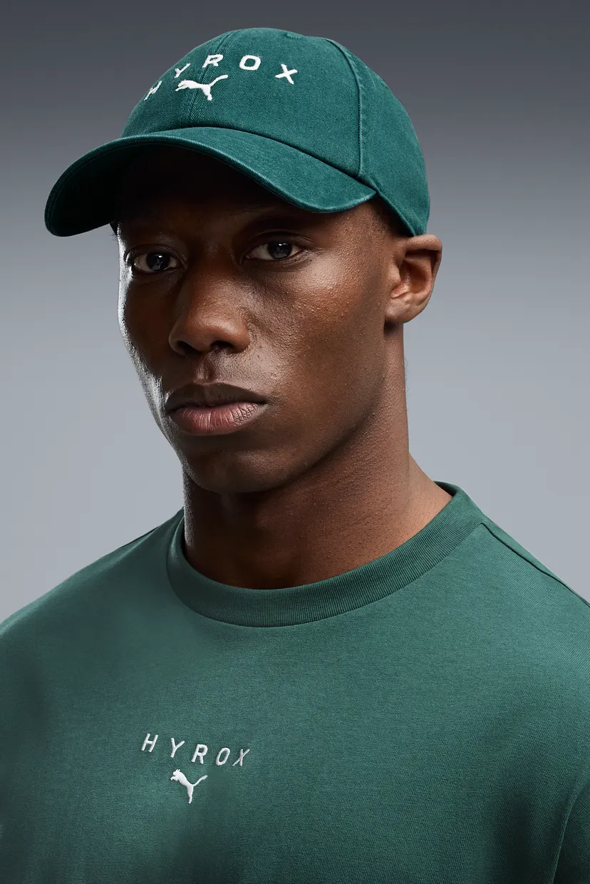 Зеленая кепка PUMA x HYROX Baseball Cap 3