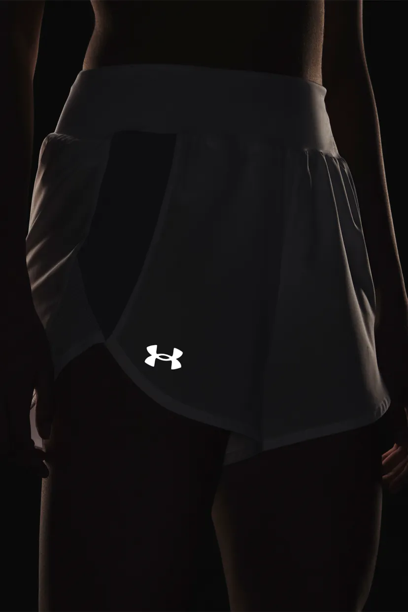 Жіночі білі шорти UA Fly By Elite HI SHORT 5