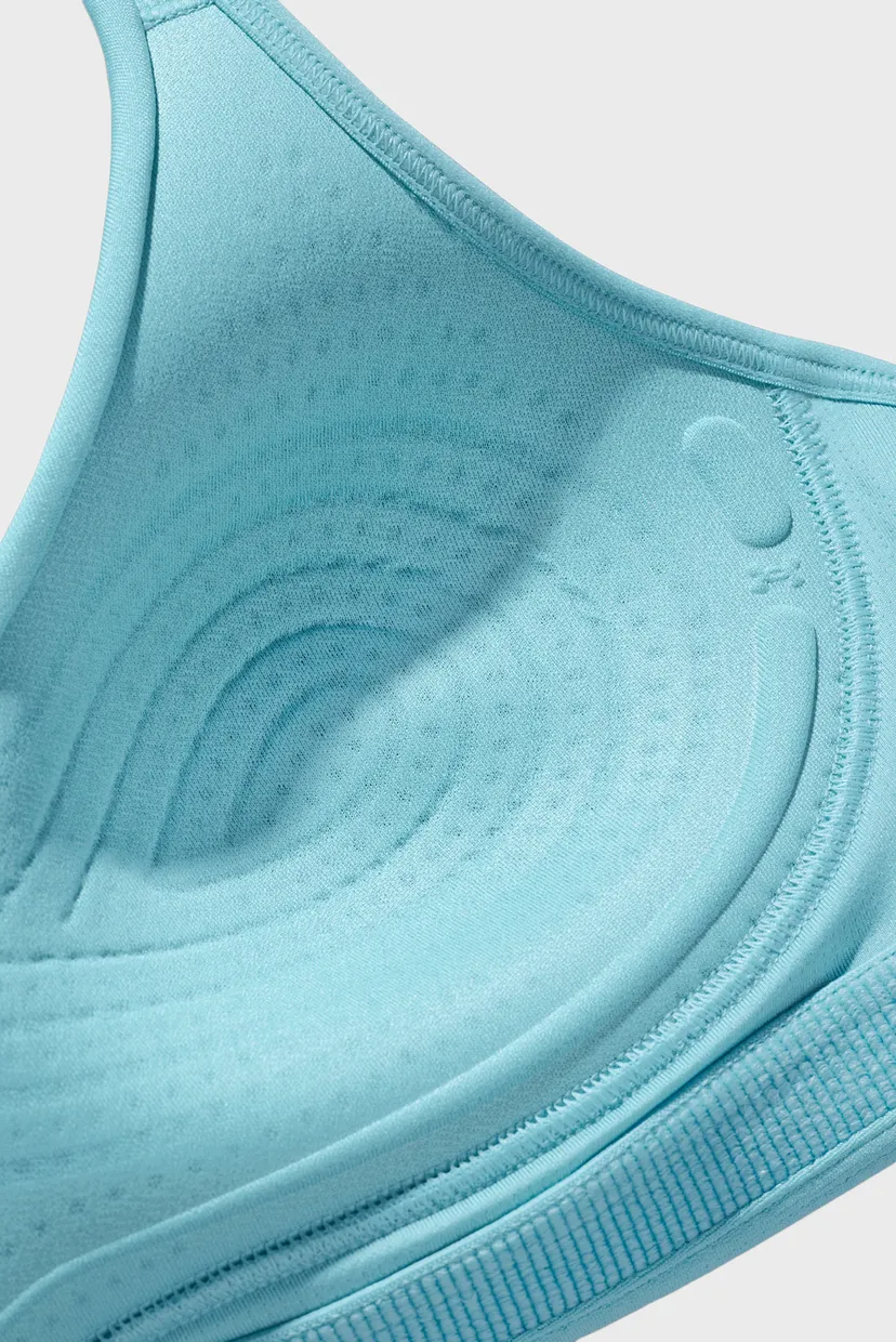 Жіночий блакитний топ UA Infinity Low 2.0 Bra-BLU 6