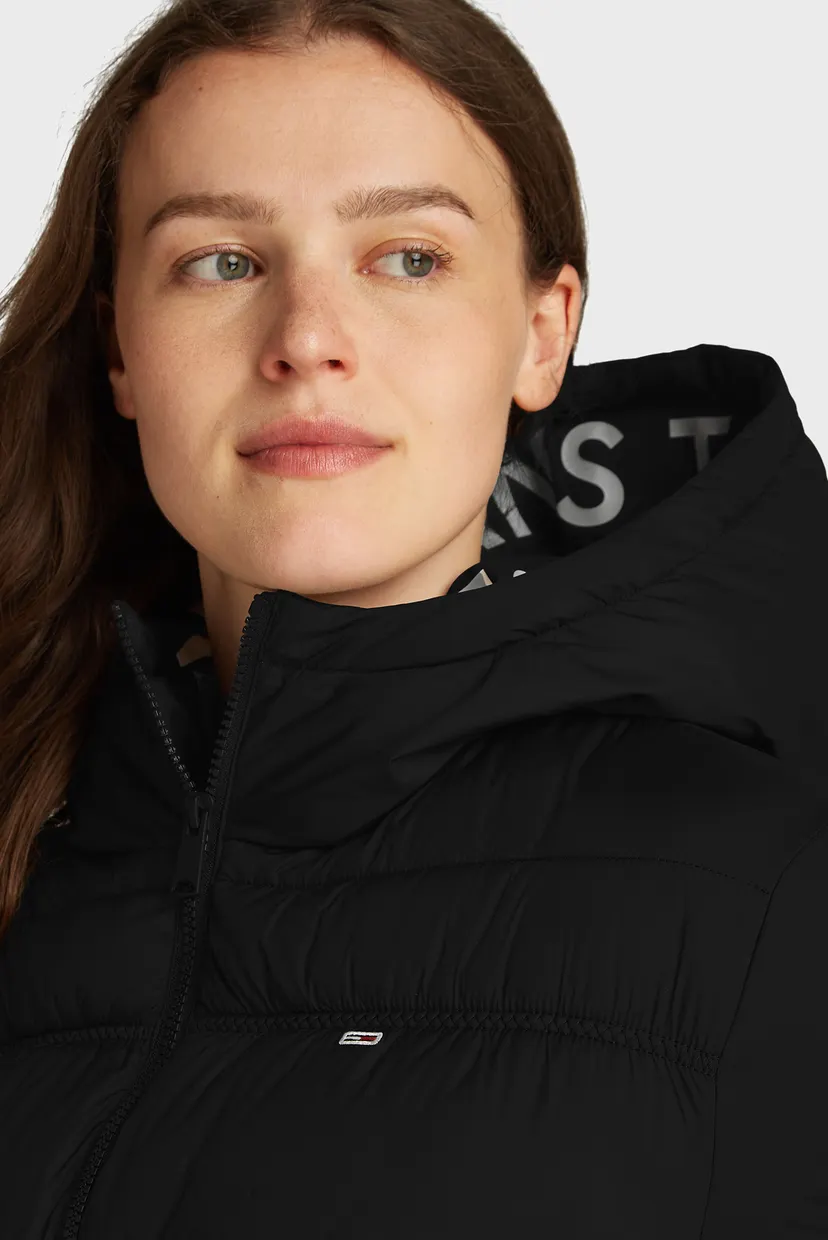 Жіноча чорна куртка TJW QUILT ROUCH TAPE JACKET 4